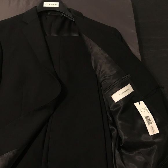 Eli Tahari Solid Wool Suit - Picture 2 of 8